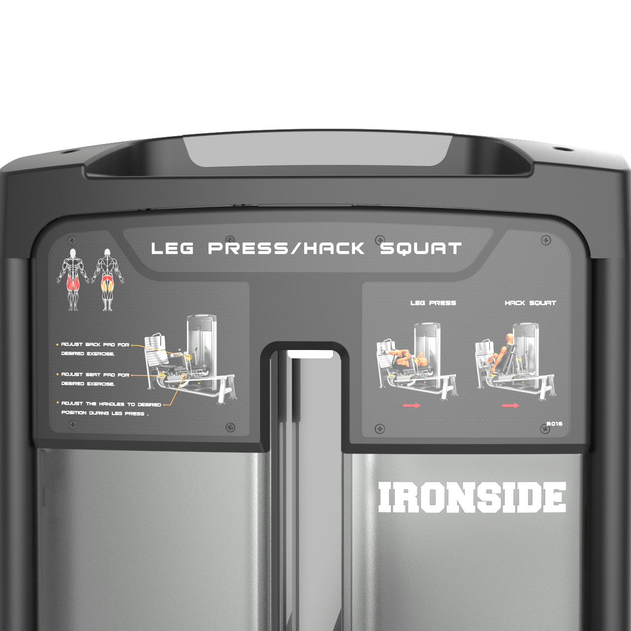 Dual Horizontal Leg Press & Hack Squat IRONSIDE Luxe
