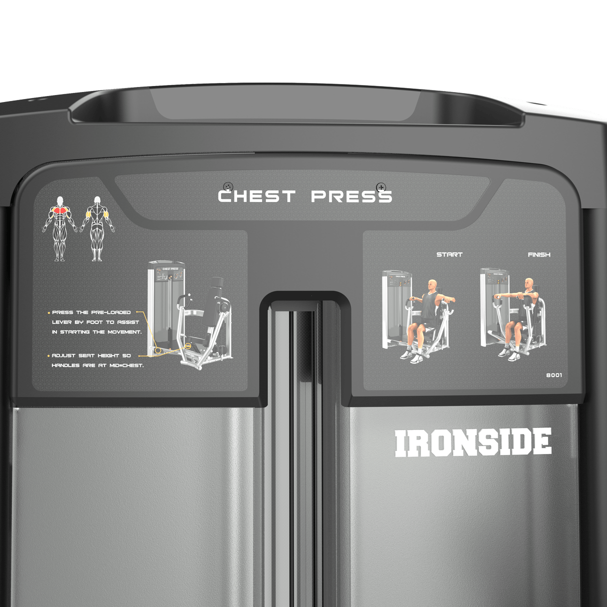 Iso-Lateral Chest Press IRONSIDE Luxe