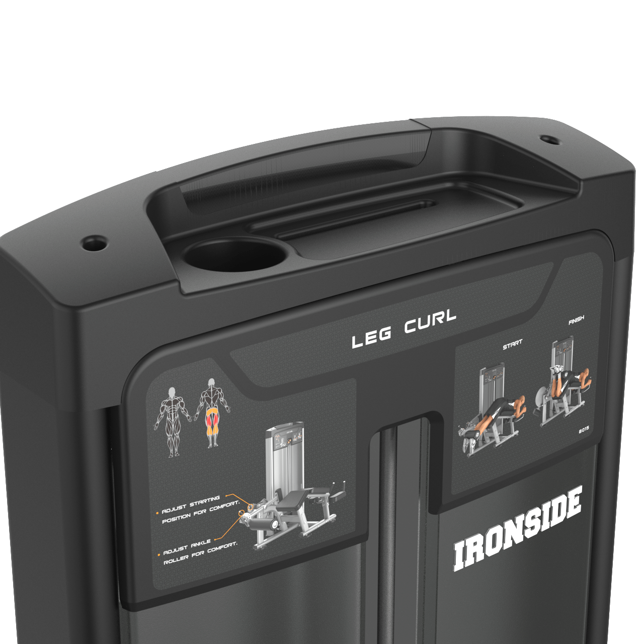 Prone Leg Curl IRONSIDE Luxe