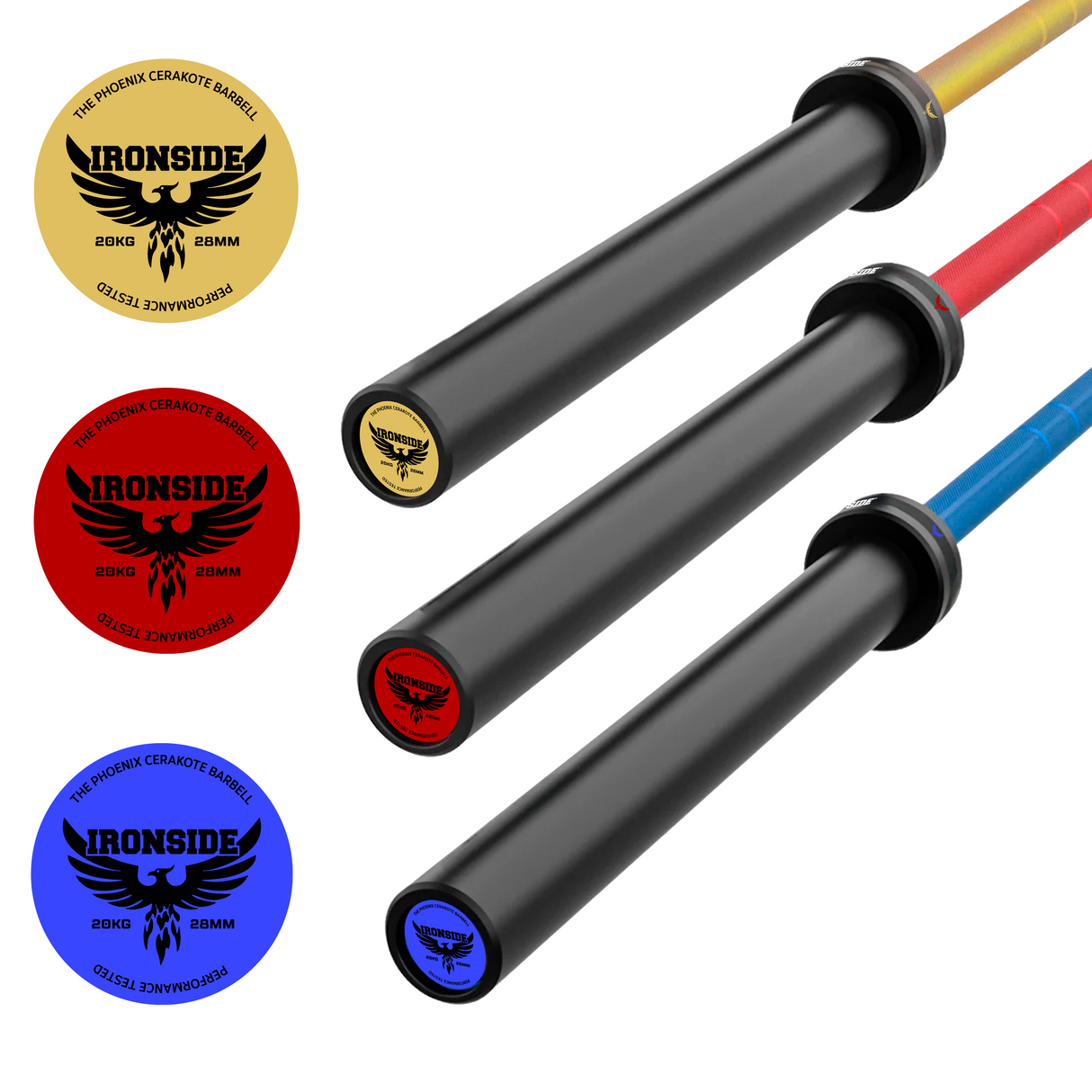Barra Olímpica Phoenix Cerakote (1.500 lb) IRONSIDE