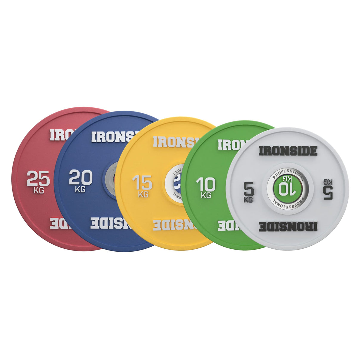 Disco Olímpico Calibrado Powerlifting (5 a 25 kg) IRONSIDE