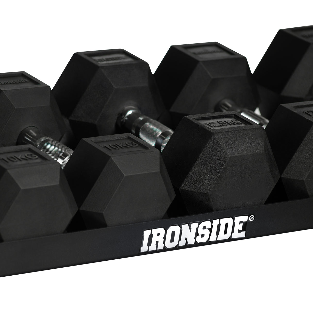 Set IRONSIDE Rack Monster + 680 Kg Mancuernas Hexagonales 2,5 kg - 40 kg