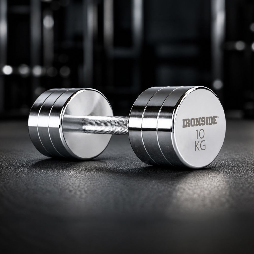 Mancuerna Circular Hard Chromed Steel IRONSIDE: precisión y durabilidad en equipamiento funcional