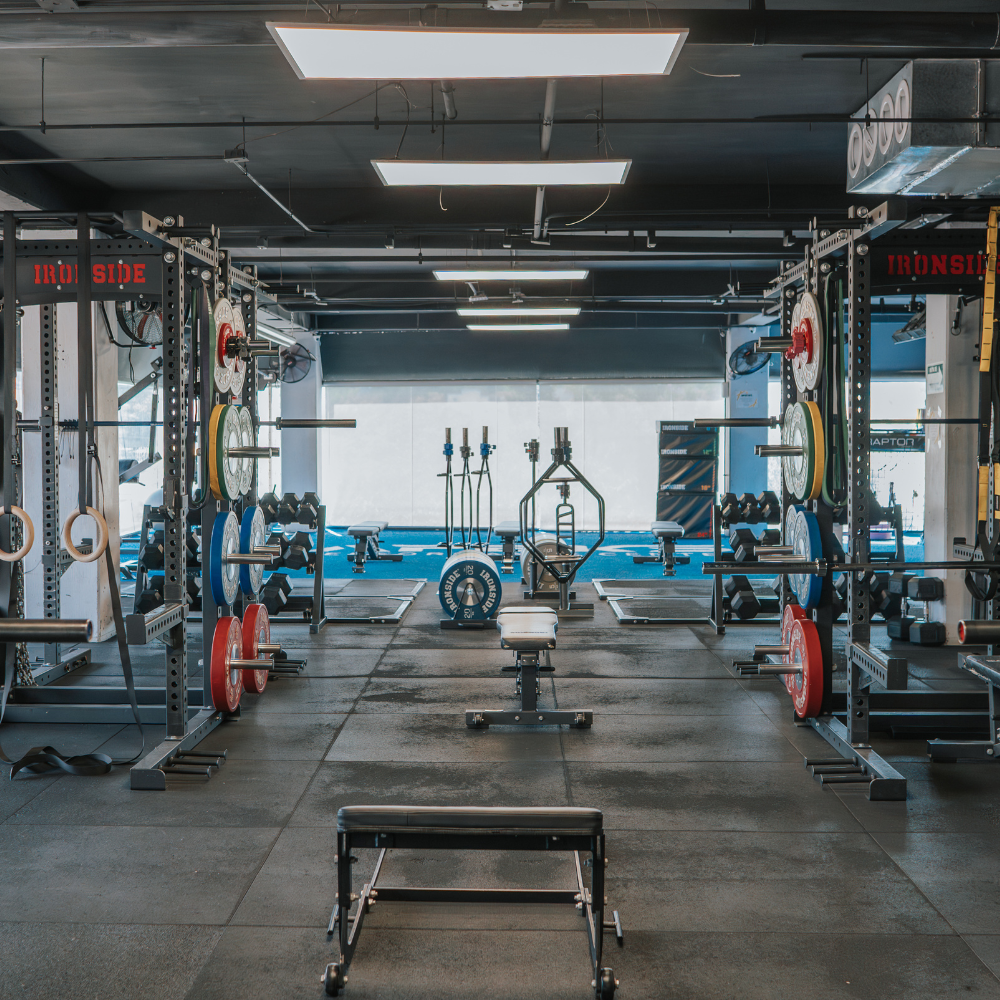 Equipamiento de fuerza y cardio para gimnasio comercial IRONSIDE en Argentina