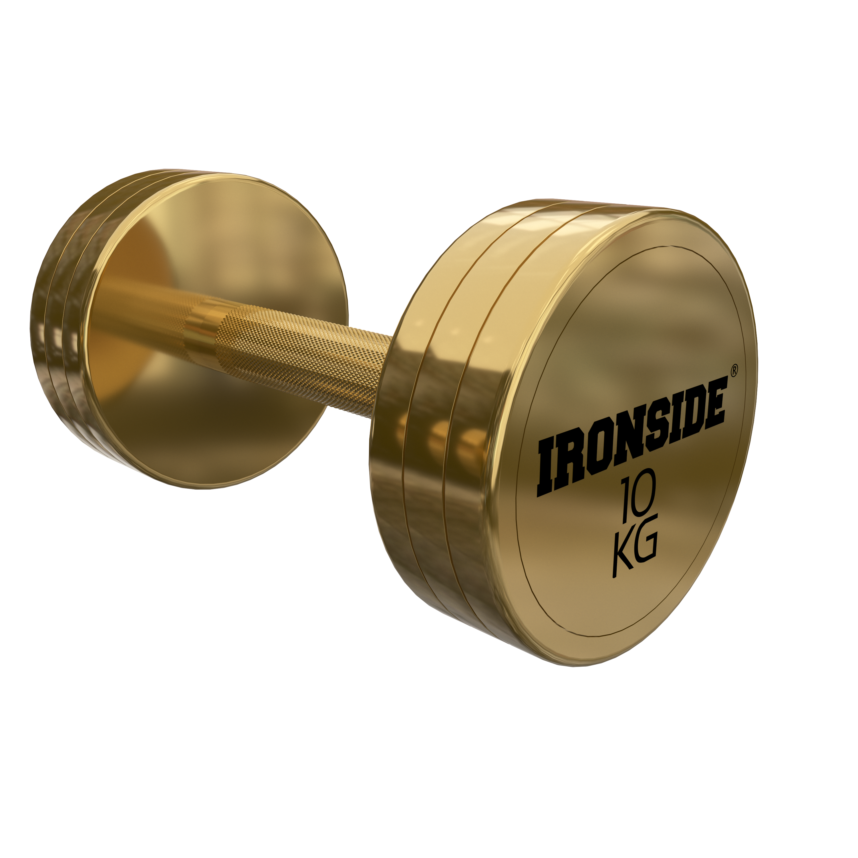 Mancuerna Circular Gold IRONSIDE (2.5 a 50 kg)