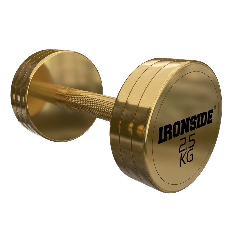 Mancuerna Circular Gold IRONSIDE (2.5 a 50 kg)