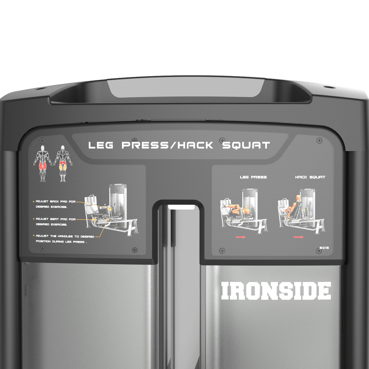 Dual Horizontal Leg Press & Hack Squat IRONSIDE Luxe