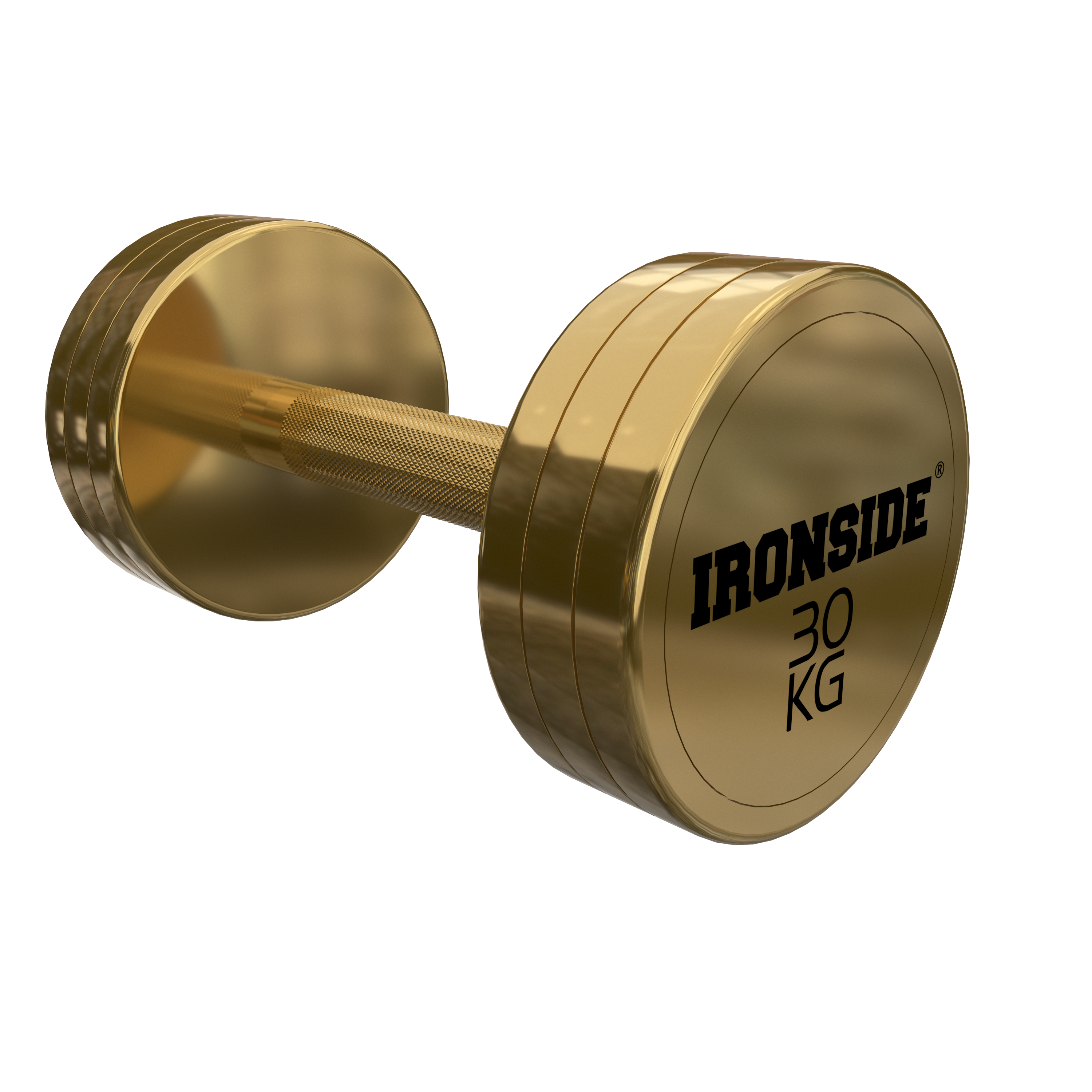 Mancuerna Circular Gold IRONSIDE (2.5 a 50 kg)