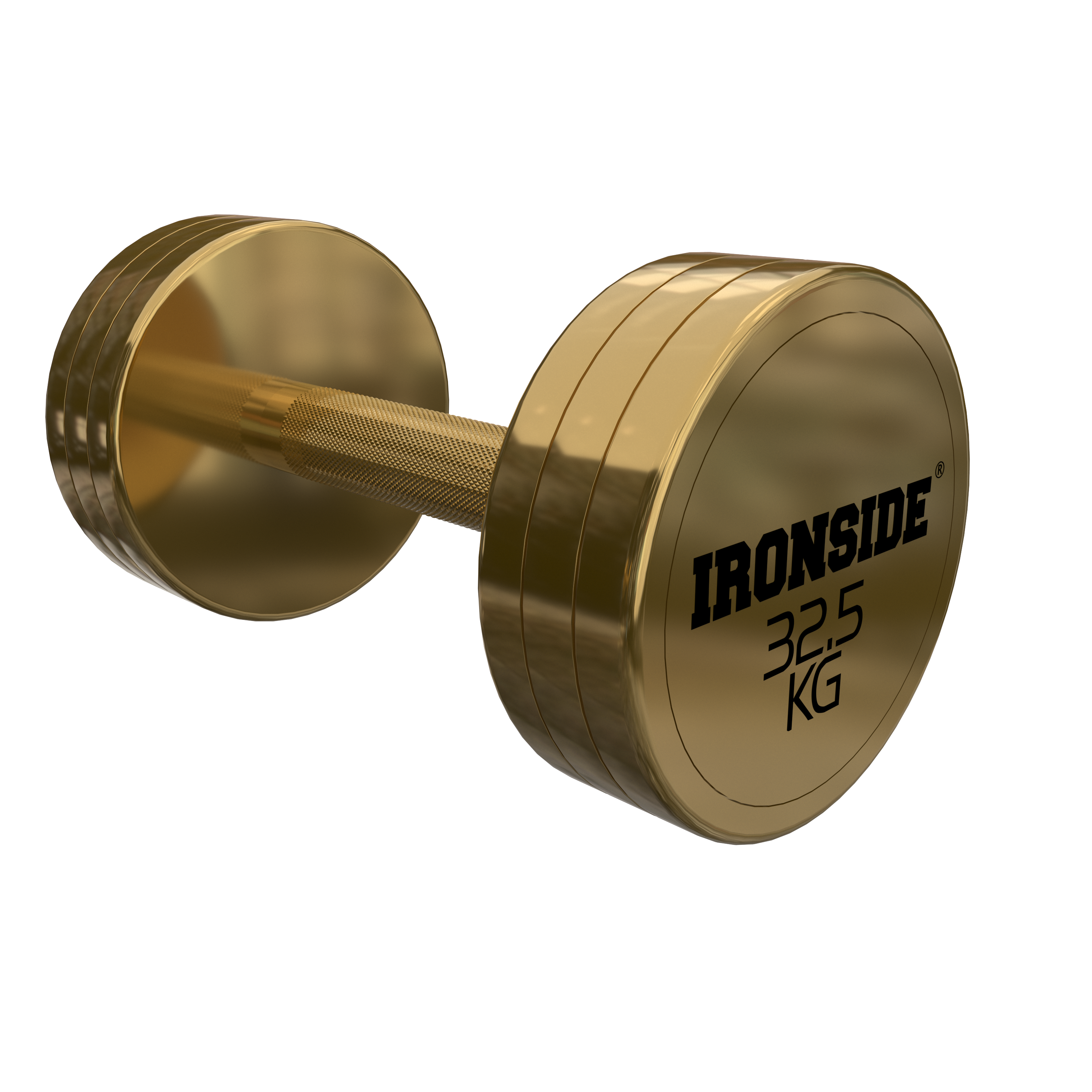 Mancuerna Circular Gold IRONSIDE (2.5 a 50 kg)