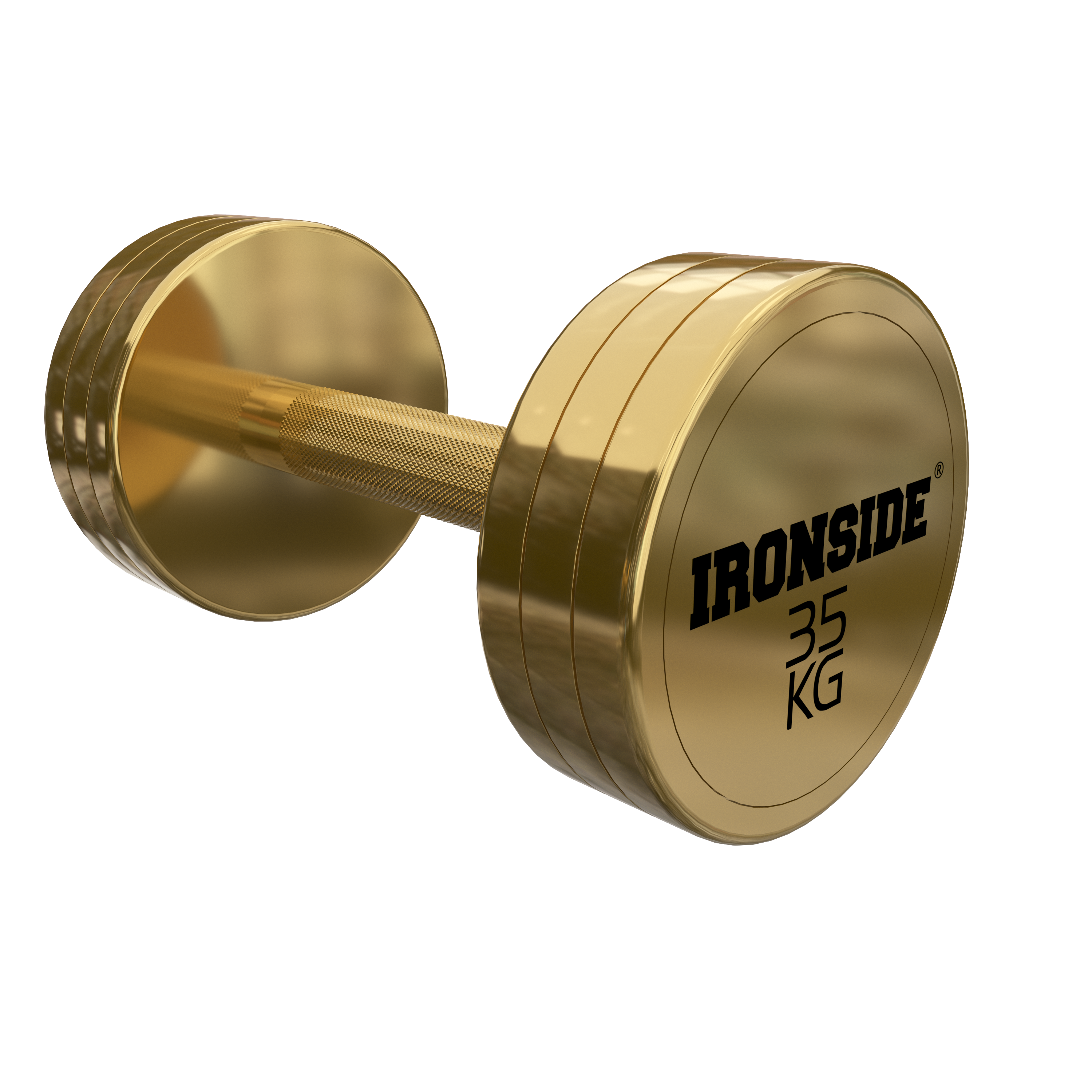 Mancuerna Circular Gold IRONSIDE (2.5 a 50 kg)