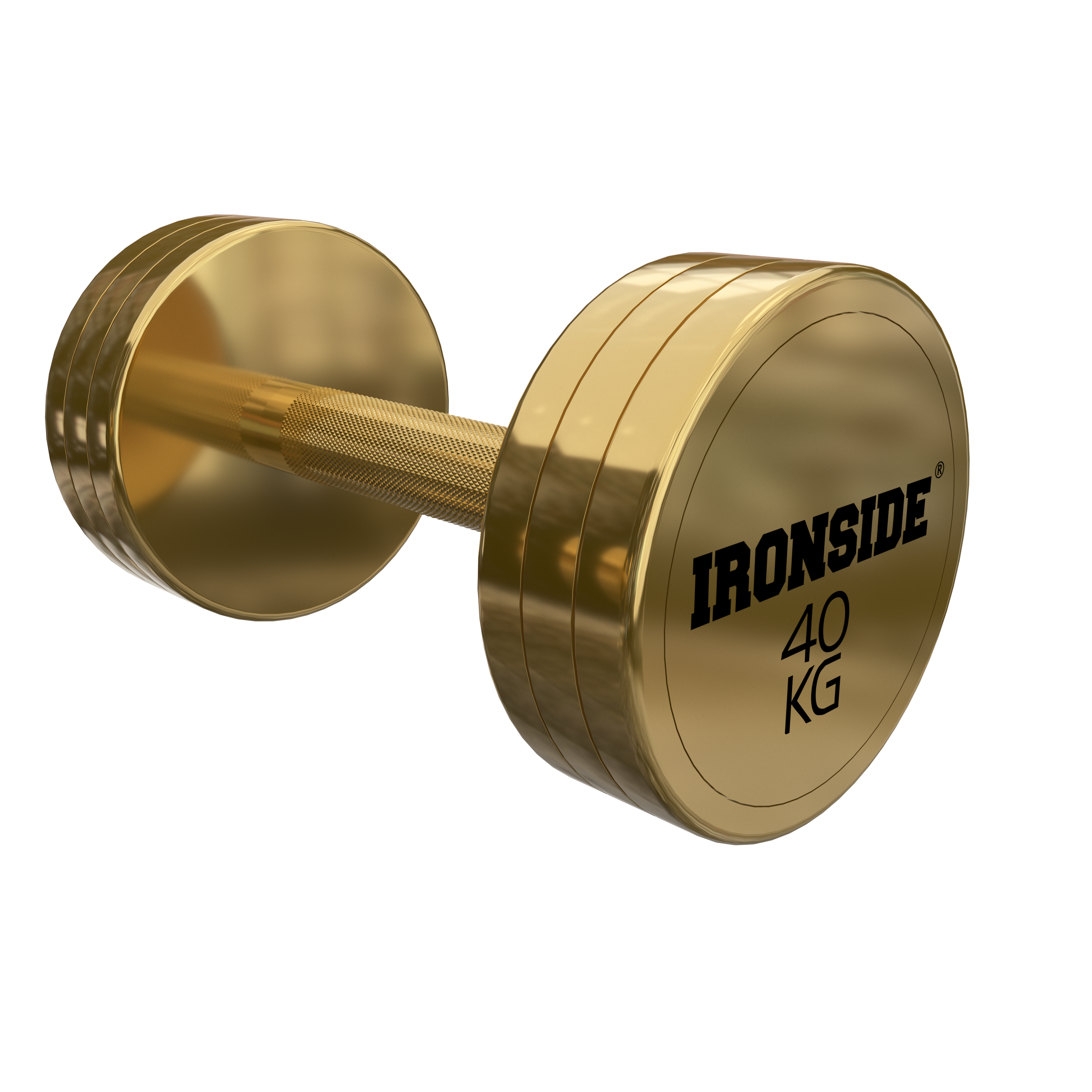 Mancuerna Circular Gold IRONSIDE (2.5 a 50 kg)