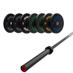 Pack IRONSIDE Barra 20 KG + Set Discos Olímpicos (LB)