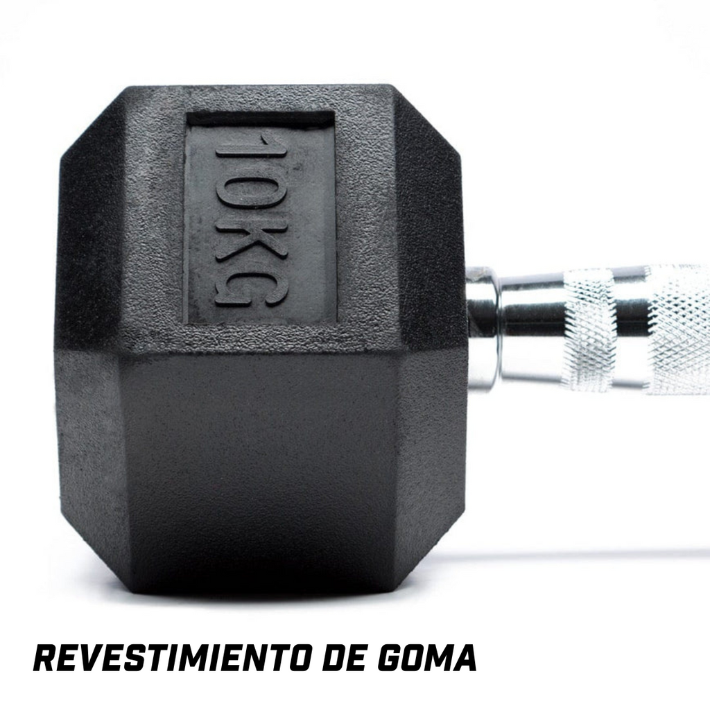 Par de Mancuernas Hexagonales 2.5 a 17.5 KG IRONSIDE