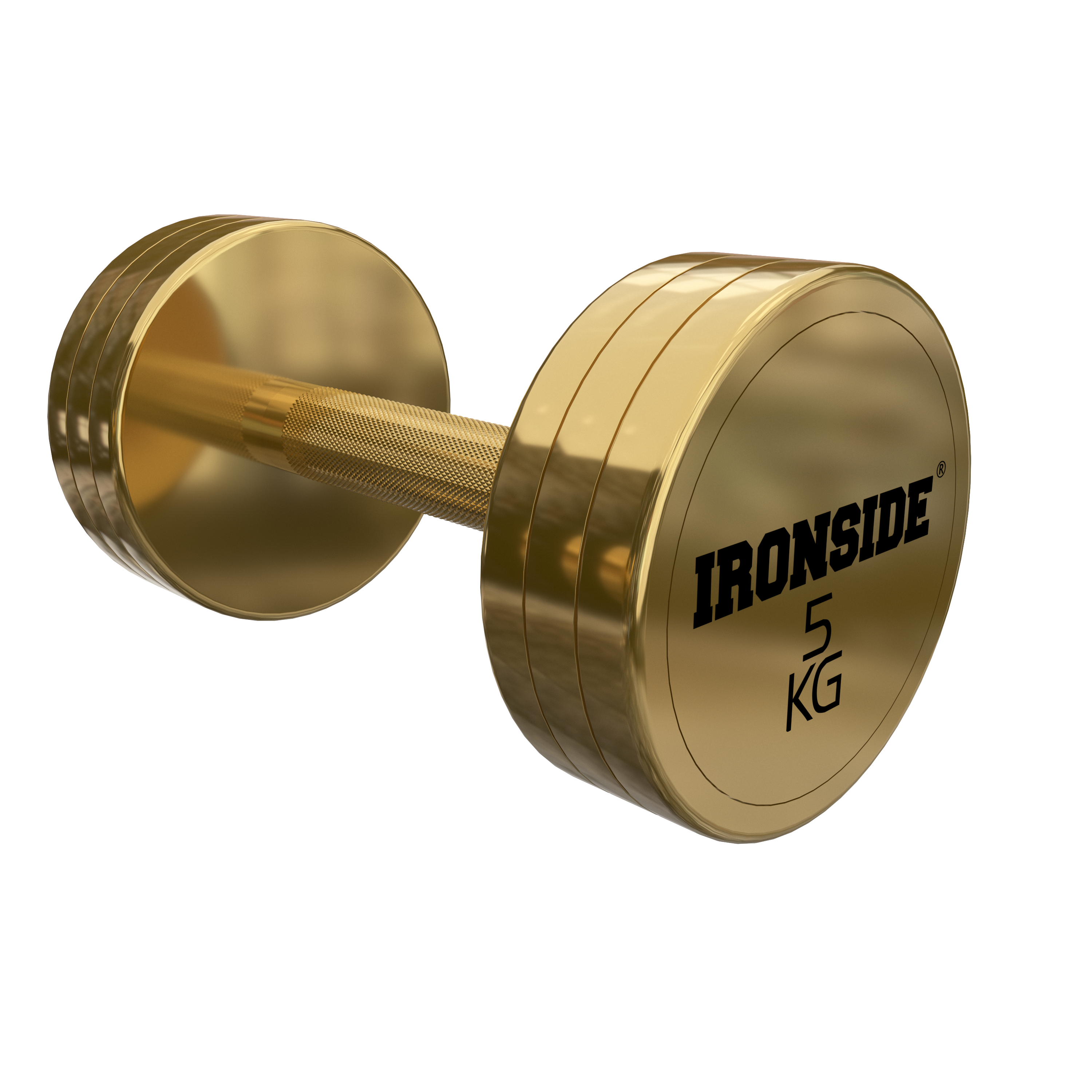Mancuerna Circular Gold IRONSIDE (2.5 a 50 kg)