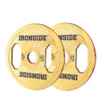 Disco Olímpico Steel Gold IRONSIDE 5 a 25 KG unidad y packs de 100-150 kg