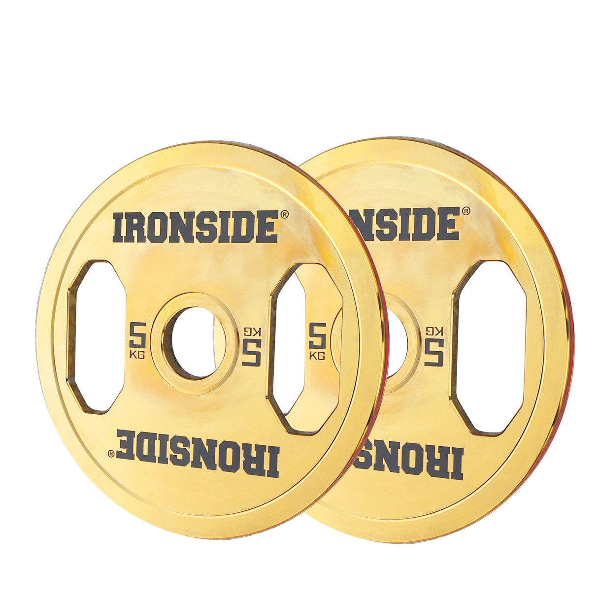 Disco Olímpico Steel Gold IRONSIDE 5 a 25 KG unidad y packs de 100-150 kg