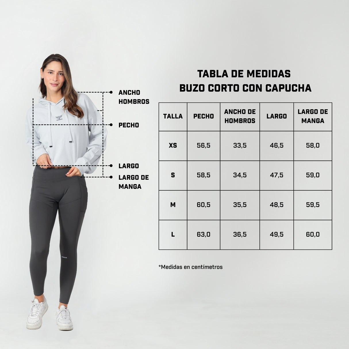 Buzo Corto con Capucha para Mujer Edición Limitada IRONSIDE