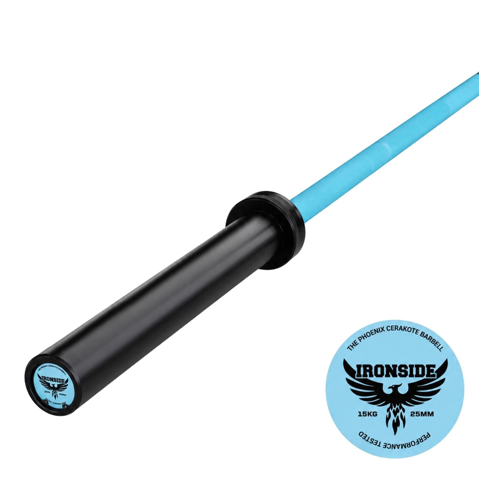 Barra Olímpica Turquesa 15 kg Cerakote (1.000 lb) IRONSIDE