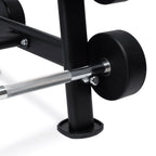 Pack IRONSIDE 10 Barras Peso Fijos PU (10 a 30 kg) + Rack de Almacenamiento