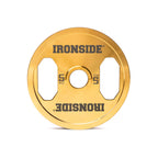 Disco Olímpico Premium Gold Chromed IRONSIDE 5 A 25 KG