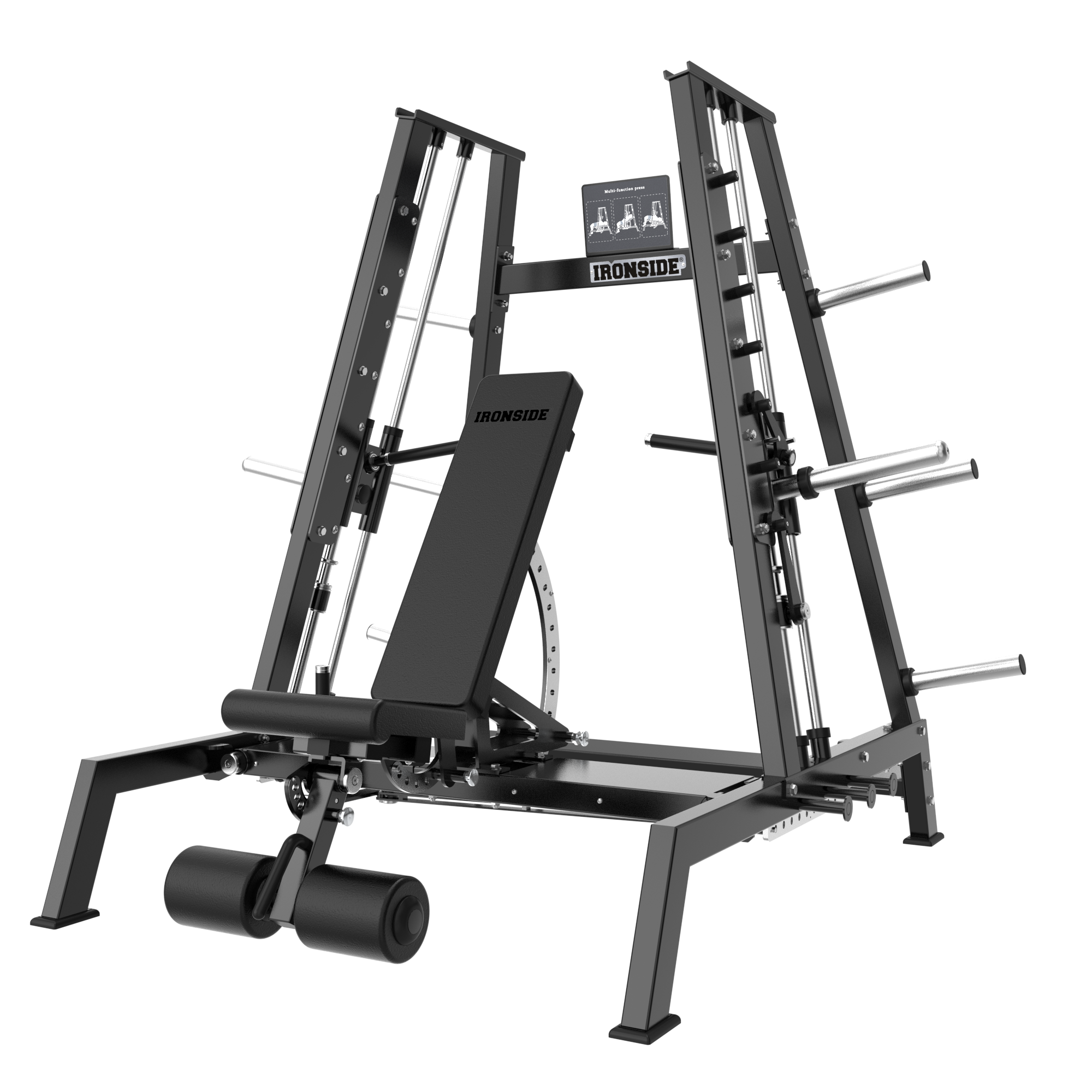 Multi Press Smith con Banco Ajustable 2.0 IRONSIDE Infinity