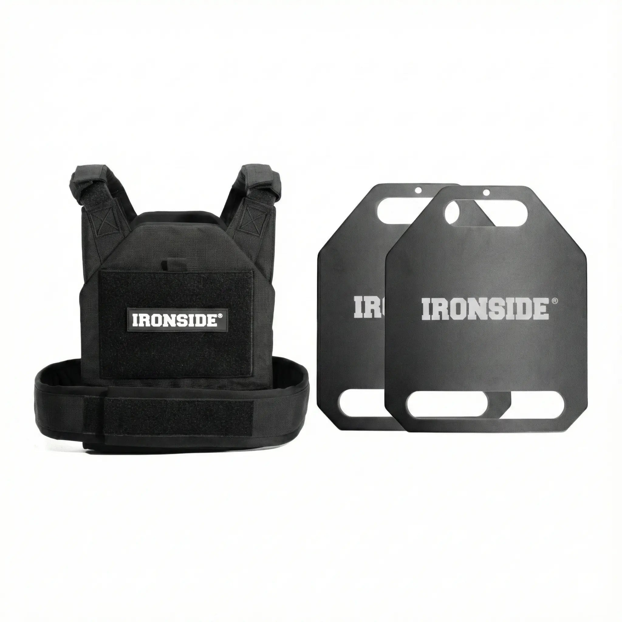 Pack IRONSIDE Chaleco de Lastre 1000D + 2 Placas de Peso 4 kg