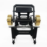 Hip Thruster profesional con plataforma elevada, estabilidad comercial y resistencia ajustable para aislamiento máximo del glúteo y entrenamiento intensivo.