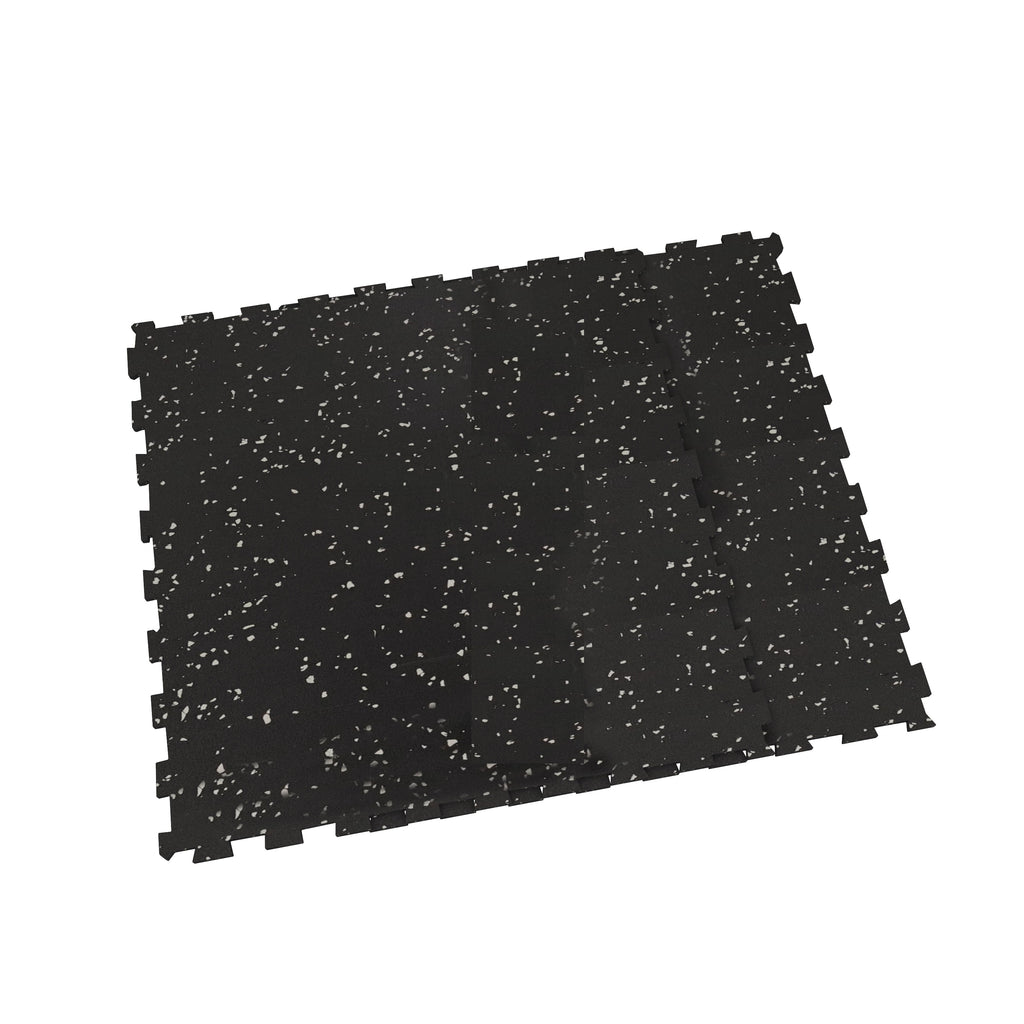 Piso de Gimnasio Interlock EPDM Negro/Gris 8mm IRONSIDE