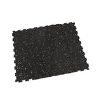 Piso de Gimnasio Interlock EPDM Negro/Gris 8mm IRONSIDE