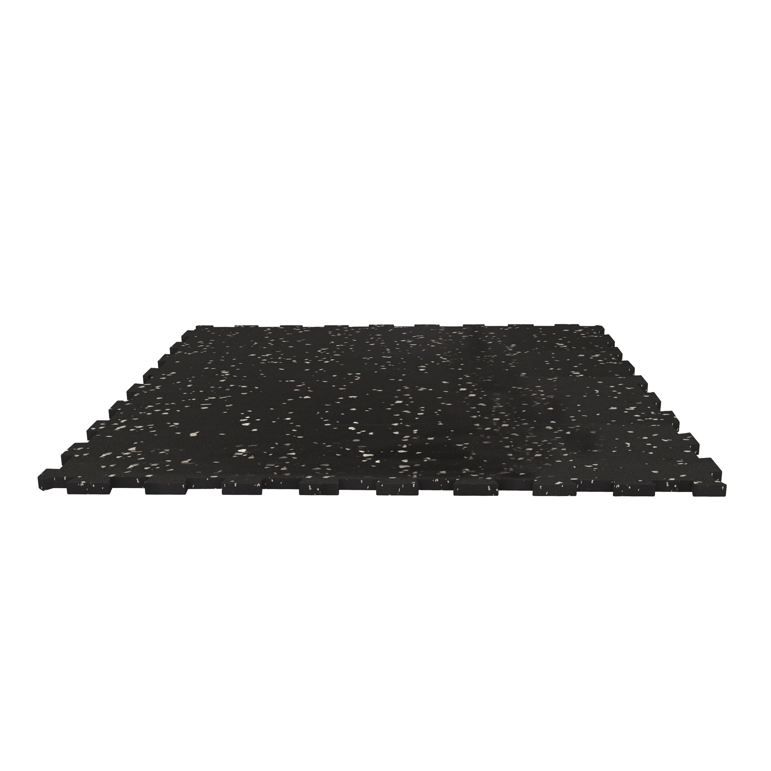 Piso de Gimnasio Interlock EPDM Negro/Gris 8mm IRONSIDE
