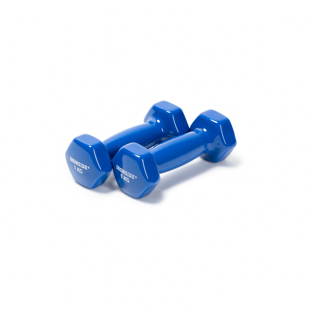 Set IRONSIDE Rack + Pack 30 kg Mancuernas de Vinilo Par 1 a 5 kg