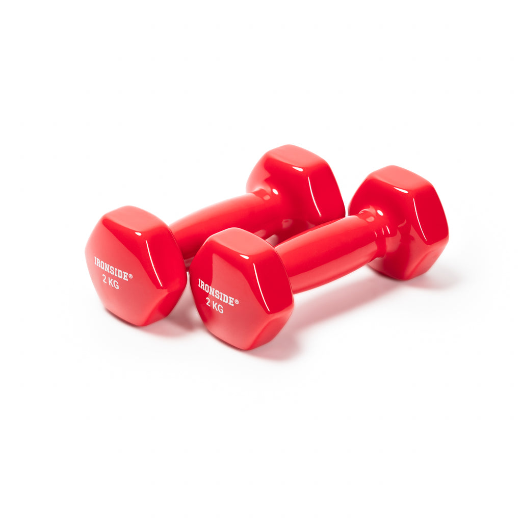 Set IRONSIDE Rack + Pack 30 kg Mancuernas de Vinilo Par 1 a 5 kg