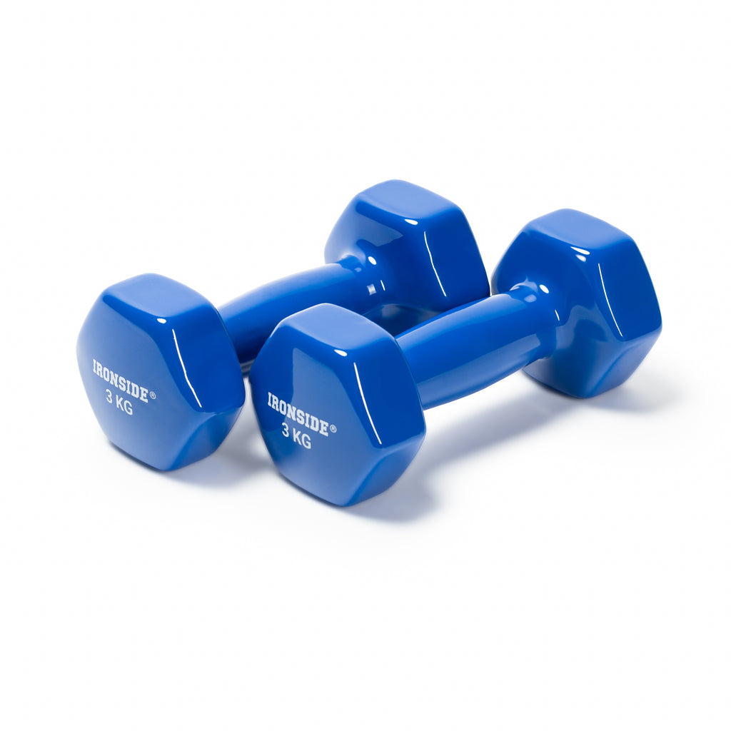 Set IRONSIDE Rack + Pack 30 kg Mancuernas de Vinilo Par 1 a 5 kg