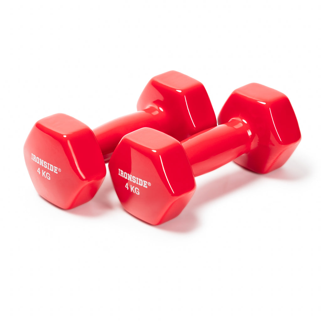 Set IRONSIDE Rack + Pack 30 kg Mancuernas de Vinilo Par 1 a 5 kg