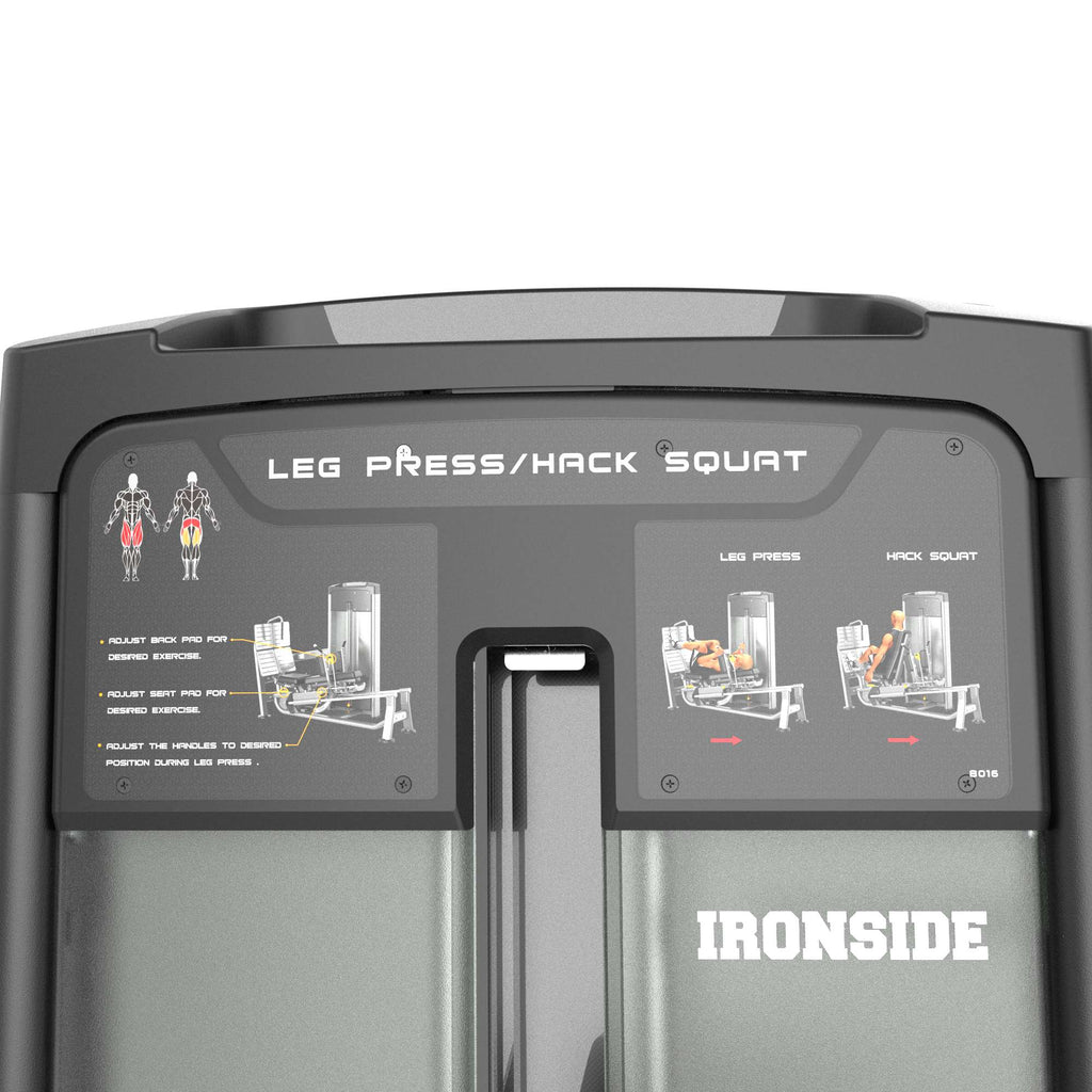 Shop Press Hack Dual Horizontal Leg Press & Hack Squat IRONSIDE Luxe β Ironside Argentina