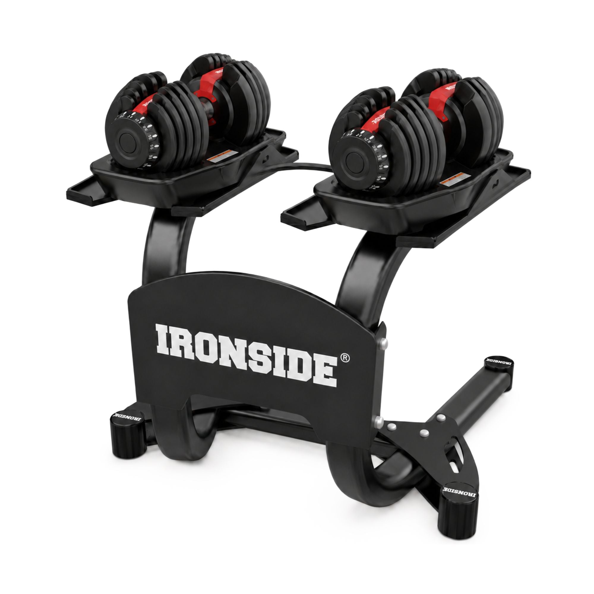 Pack IRONSIDE Mancuernas Ajustables con Rack de Almacenamiento