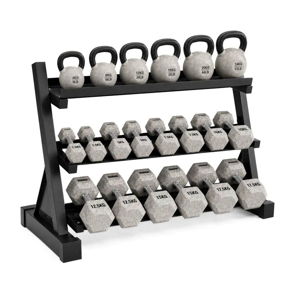 Pack IRONSIDE Mancuernas & Kettlebells
