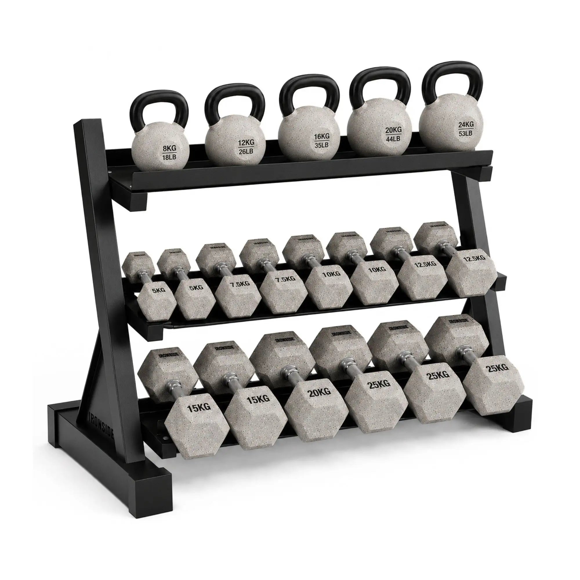 Pack IRONSIDE Mancuernas & Kettlebells