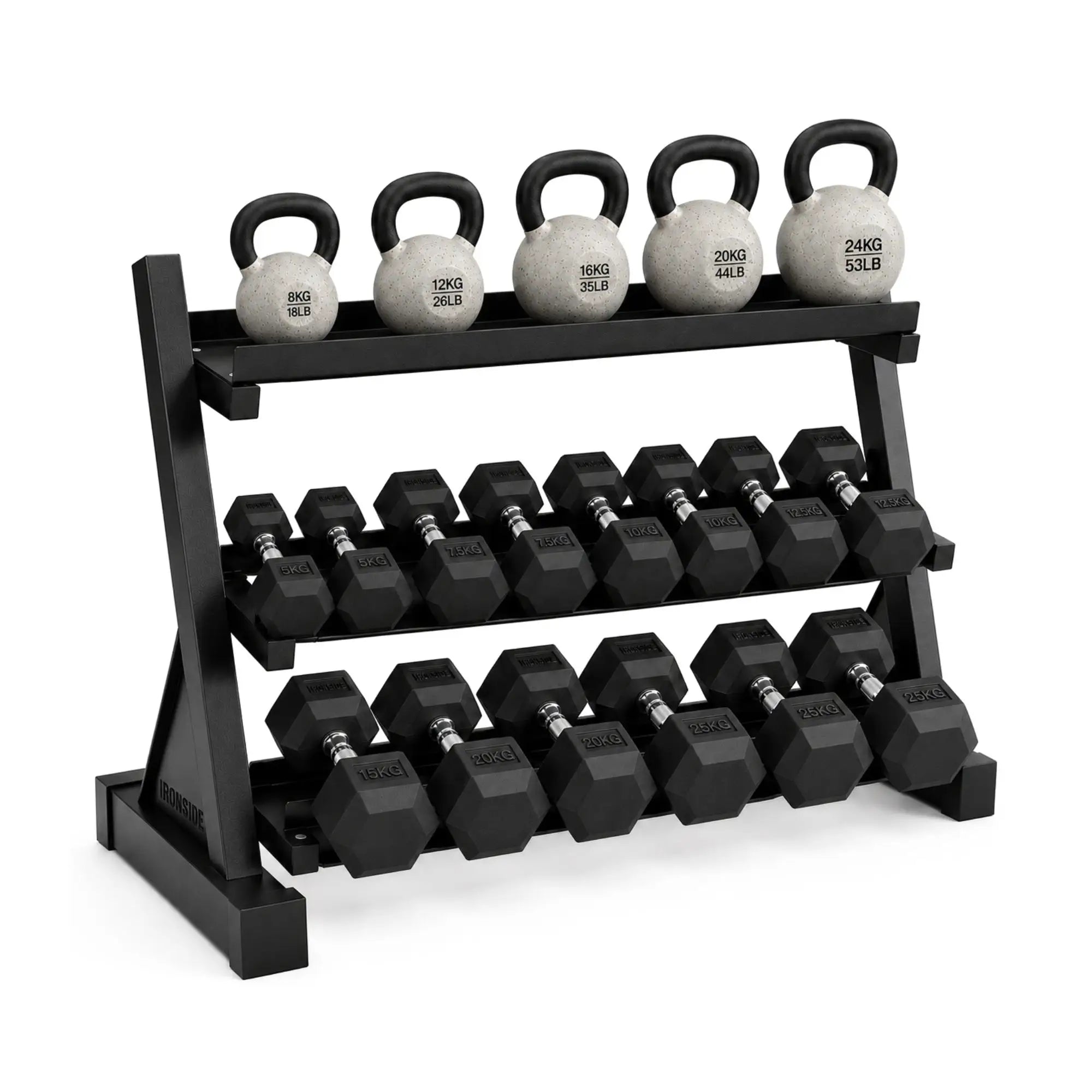 Pack IRONSIDE Mancuernas & Kettlebells