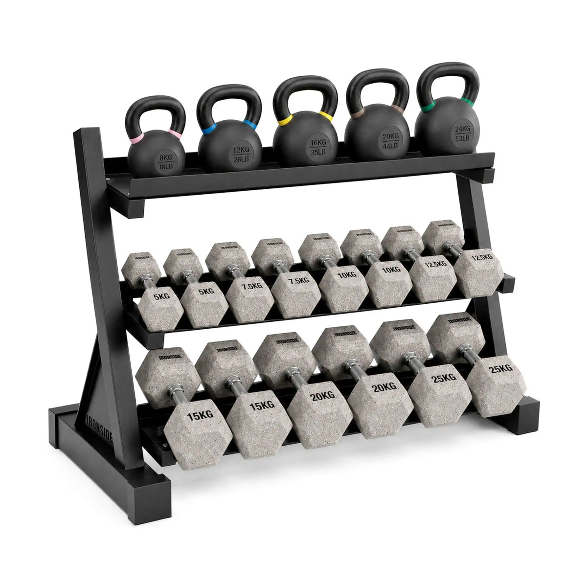 Pack IRONSIDE Mancuernas & Kettlebells