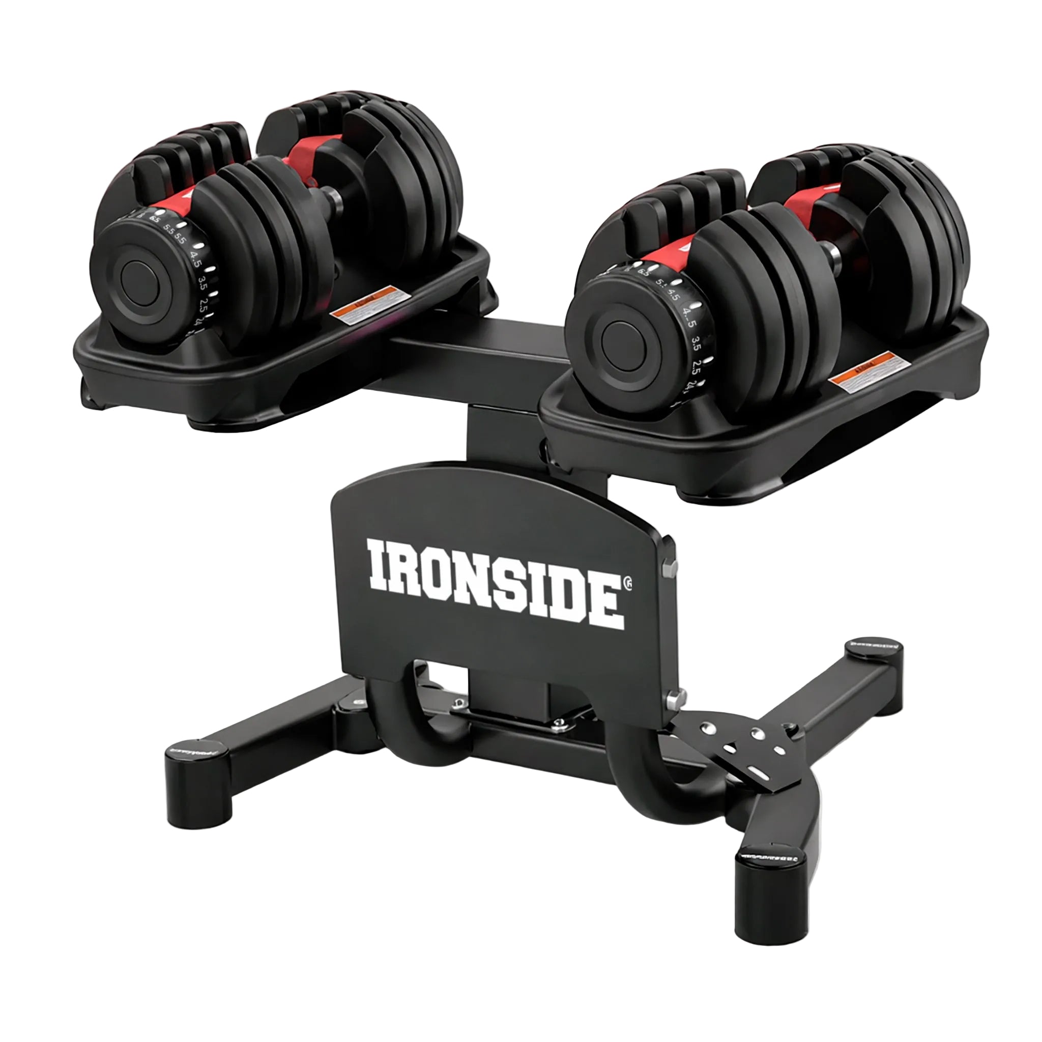 Pack IRONSIDE Mancuernas Ajustables con Rack de Almacenamiento