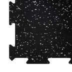 Piso de Gimnasio Interlock EPDM Negro/Gris 6 mm IRONSIDE