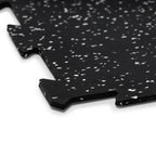 Piso de Gimnasio Interlock EPDM Negro/Gris 6 mm IRONSIDE