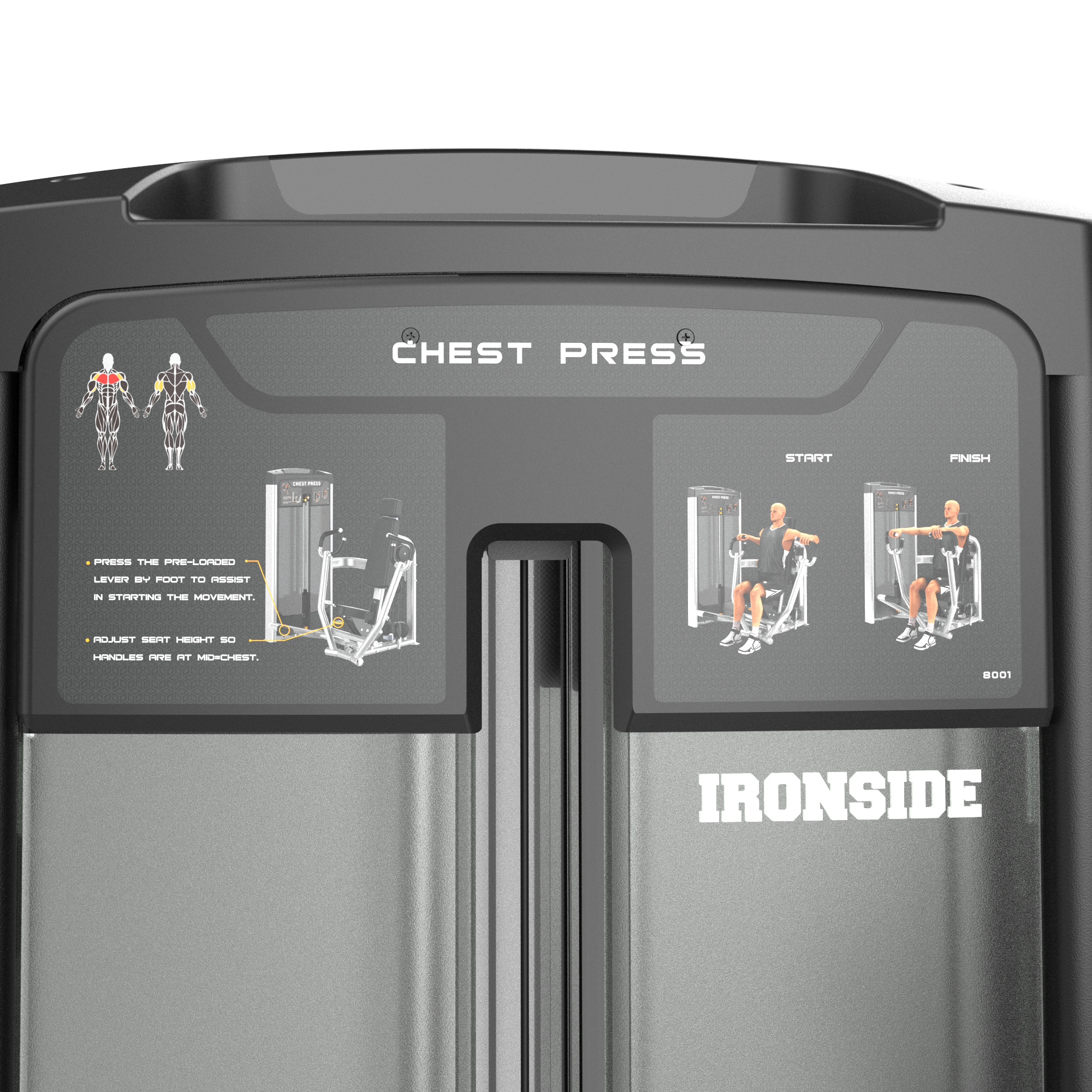 Iso-Lateral Chest Press IRONSIDE Luxe