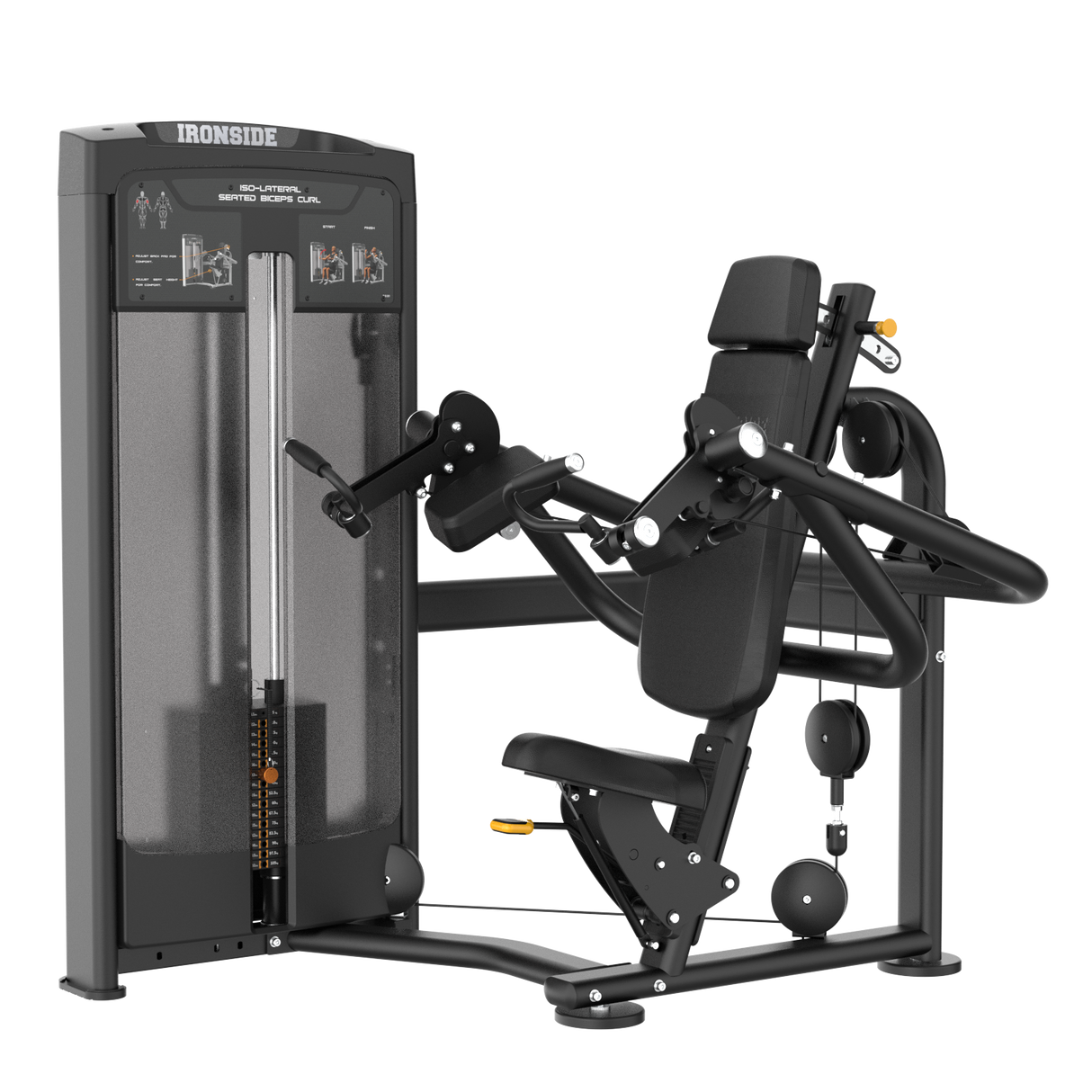 Iso-lateral Seated Biceps Curl IRONSIDE Luxe