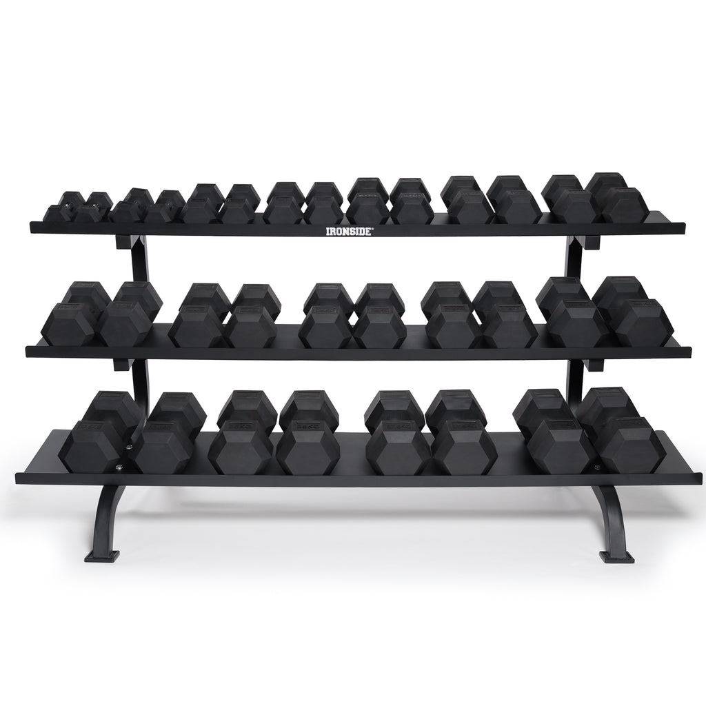 Set IRONSIDE Rack Monster + 680 Kg Mancuernas Hexagonales 2,5 kg - 40 kg