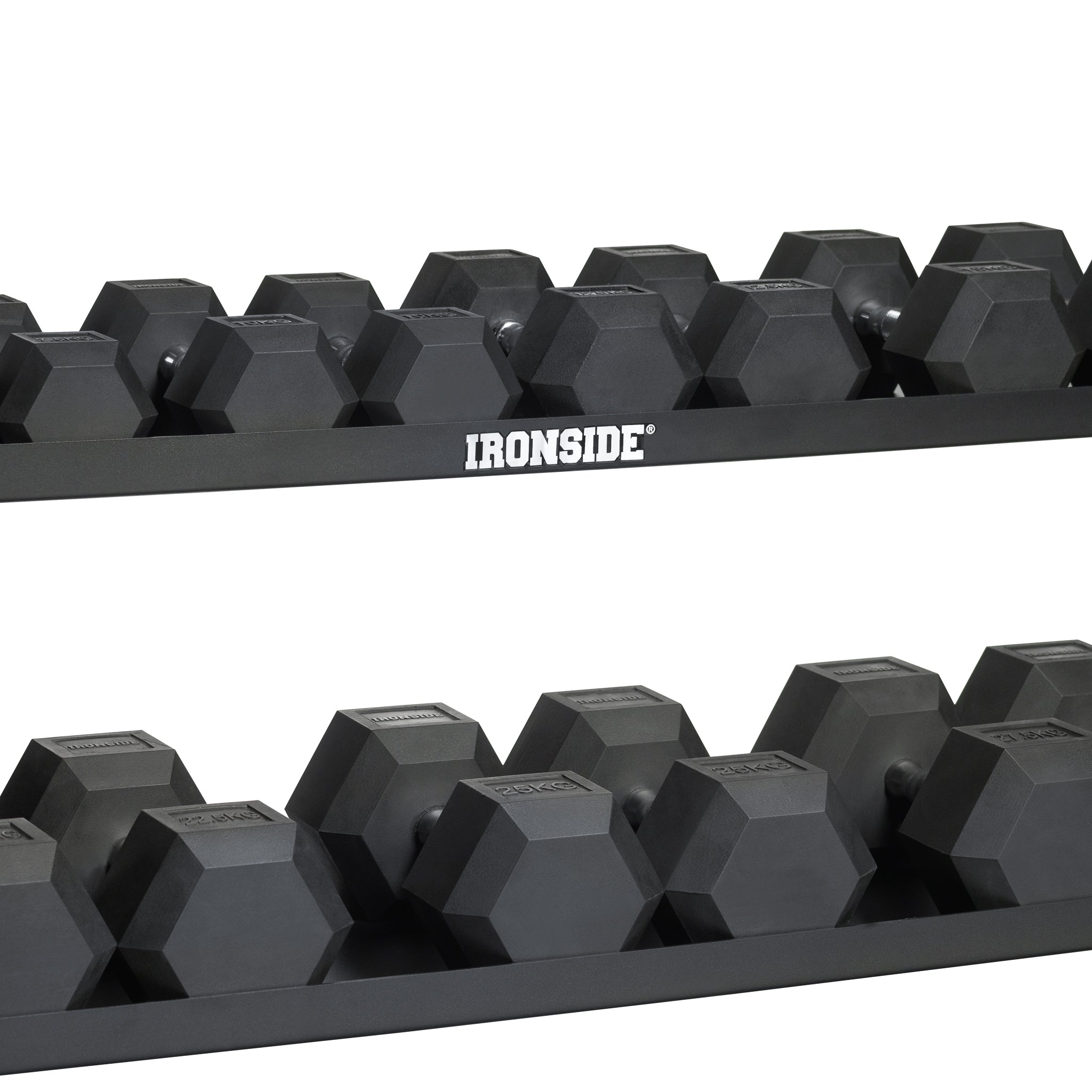 Set IRONSIDE Rack Monster + 680 Kg Mancuernas Hexagonales 2,5 kg - 40 kg