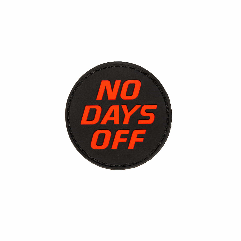 Parches de SloganACCESORIO MOCHILAIRONSIDEFrase: Parche de velcro NO DAYS OFF