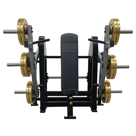 Shoulder Press comercial con brazos independientes y Smart Strength Technology para un empuje vertical estable, ajustable y de alto rendimiento técnico.